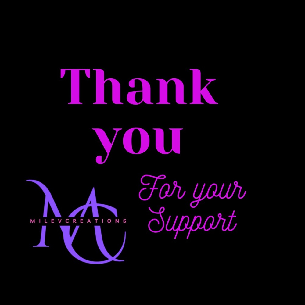 Thank You Graphic - Pink & Purple Text